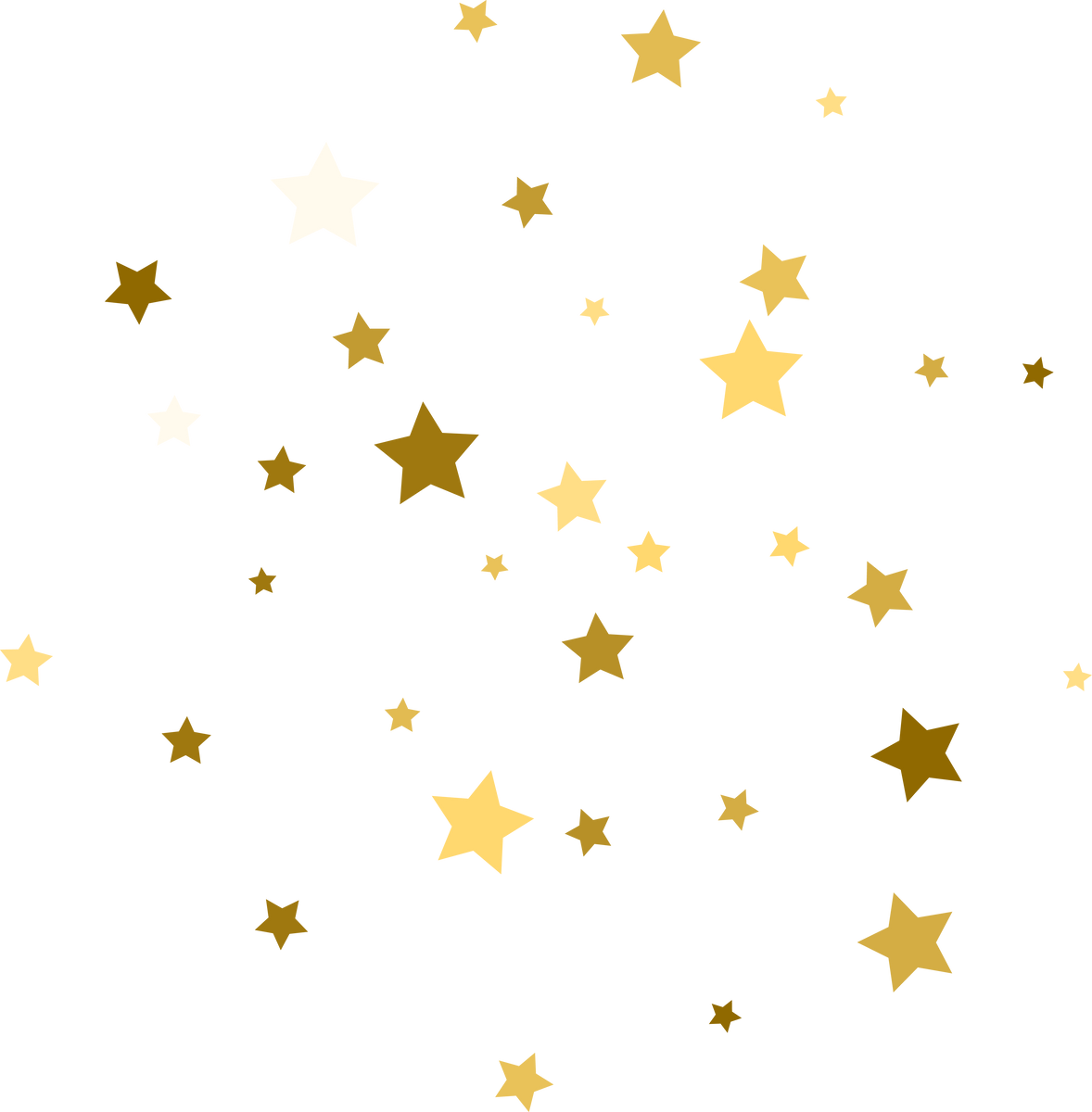 Gold Star Confetti